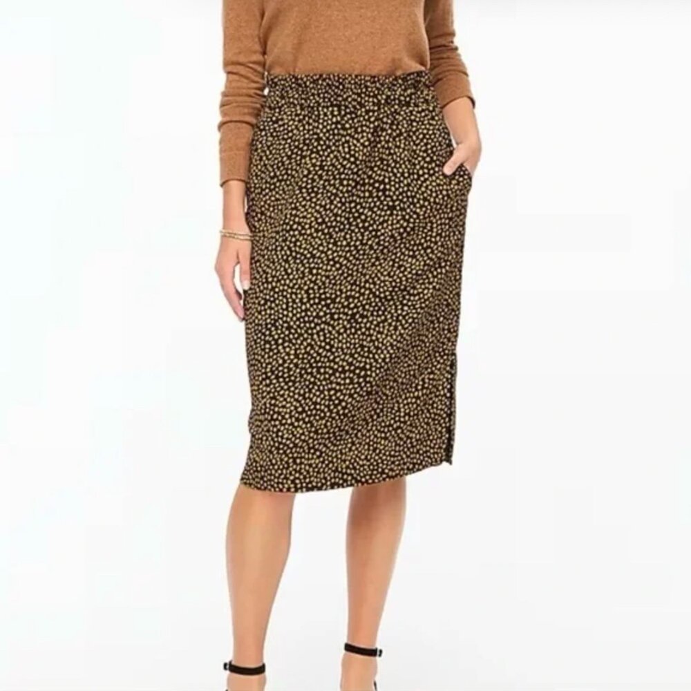 NWT ~ J. Crew Factory ~ Pull-on pencil skirt animal print